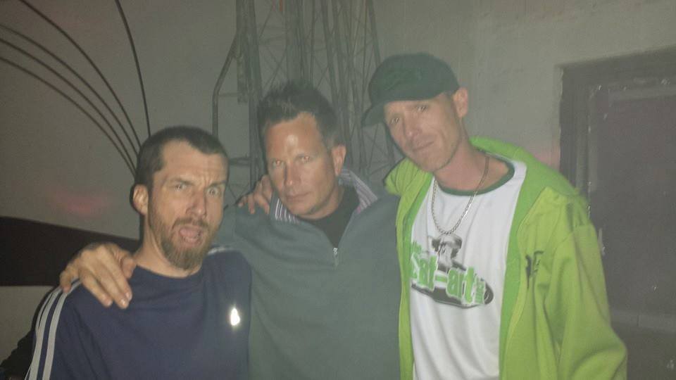 DJ Natural Nate® with two crew members at a venue